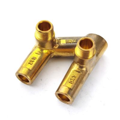 RoHs Certified Brass Pipe Fittings Forging with Customized Design by OEM CNC Machining
