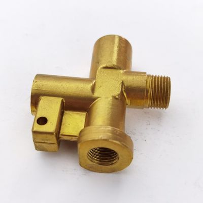 Customized Brass Y-Junction Air Valve CNC Machining Part for Industrial Equipment