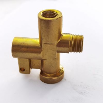 Customized Brass Y-Junction Air Valve CNC Machining Part for Industrial Equipment