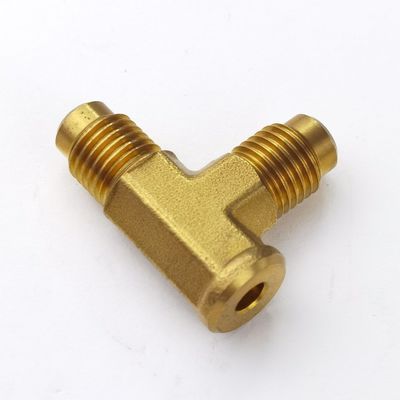 ASTM Standard CNC Machining Brass Connector Part with Tolerance /-0.005mm and Design