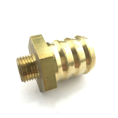 Metal Processing Machinery Parts Tolerance /-0.05mm CNC Machining Copper Hexagon Nut