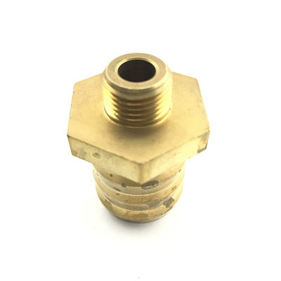 Metal Processing Machinery Parts Tolerance /-0.05mm CNC Machining Copper Hexagon Nut