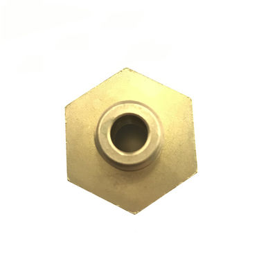 Metal Processing Machinery Parts Tolerance /-0.05mm CNC Machining Copper Hexagon Nut