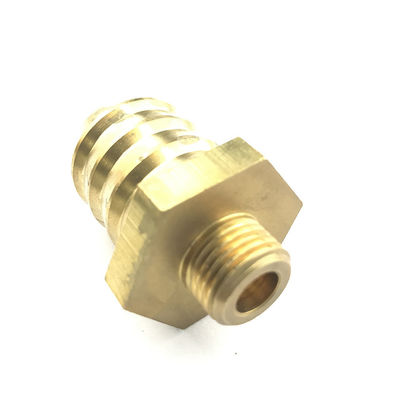 Metal Processing Machinery Parts Tolerance /-0.05mm CNC Machining Copper Hexagon Nut