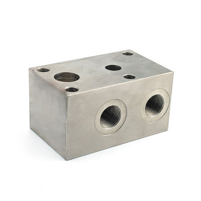 Precision CNC Aluminum Alloy Stainless Steel Valve Block with Ce Tolerance /-0.05mm