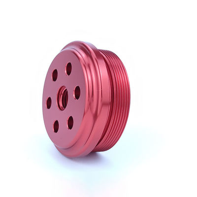 Aluminium Axle Flange CNC Turning Part with RoHs Compliant Material and Custom Design