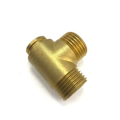 High Precision CNC Machining of Bronze Brass Tee Joint with Tolerance /-0.005mm at OEM