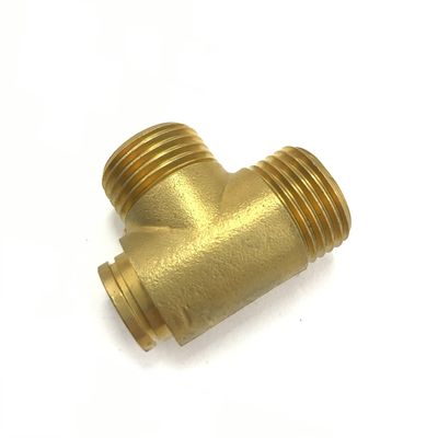 High Precision CNC Machining of Bronze Brass Tee Joint with Tolerance /-0.005mm at OEM