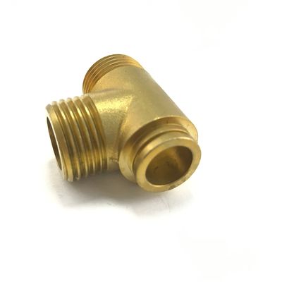 High Precision CNC Machining of Bronze Brass Tee Joint with Tolerance /-0.005mm at OEM