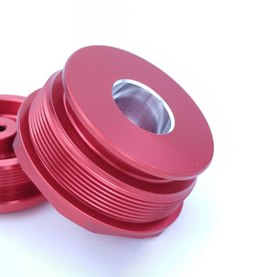 ACE-S061501 Red Anodize High Precision Customized Aluminum Machine Part for UTV/ATV Shocks