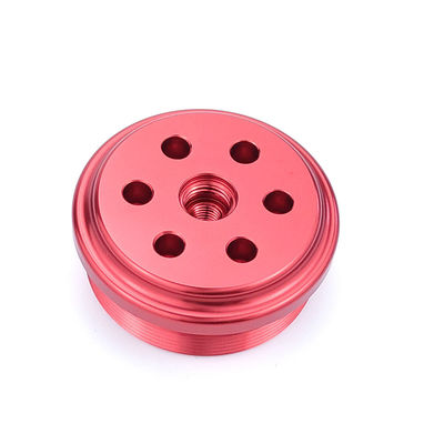 ACE-S061501 Red Anodize High Precision Customized Aluminum Machine Part for UTV/ATV Shocks