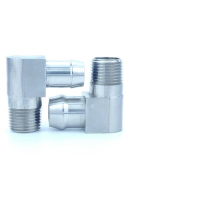 CNC Lathing Work Shiny Silver Brass Cp Extension Nipple Pipe Turning for Pipe Fitting