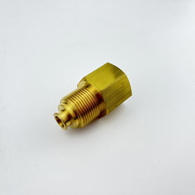 Customized Precision CNC Machined Brass Solution Bleeding Nipple with /-0.05mm Tolerance