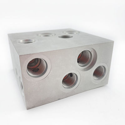Customized Carbon Steel Hydraulic Manifold Block Fully Customizable and RoHs Compliant
