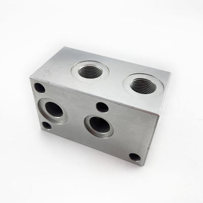 Customized CNC Machined Valve Adaptors Hydraulic Manifold Block for Hydraulic Systems