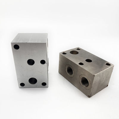 RoHS Certified Aluminum Hydraulic Multiple Station Valve Block with Tolerance of /-0.005mm