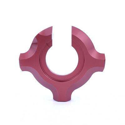 Customized Red Anodized Aluminium Spare Parts CNC Machining for Precision Engineering