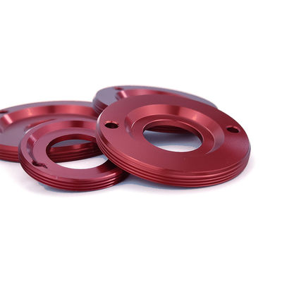 Customized Red Anodized Aluminium Spare Parts CNC Machining for Precision Engineering