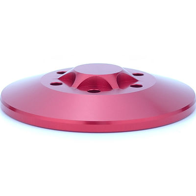 Customized Metal Processing Customized Red Turbe Wheel CNC Machining Auto Spare Parts
