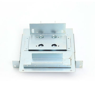 Galvanized Metal Bracket Manufactured with Customization Option and CNC Stamping