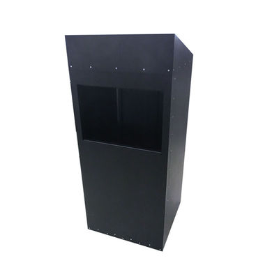 CE Certified Sheet Metal Enclosure Metal Stamping Parts Black Powder Coated Condition