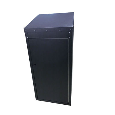 CE Certified Sheet Metal Enclosure Metal Stamping Parts Black Powder Coated Condition