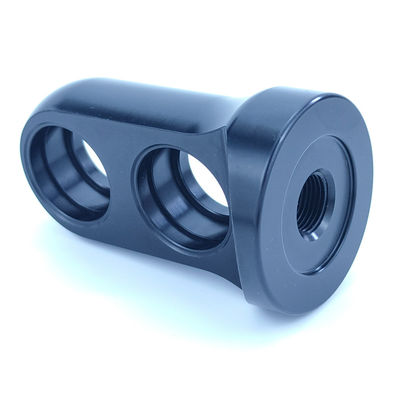 Custom Precision CNC Machining Anodizing Black Aluminum Parts with Black Powder Coating