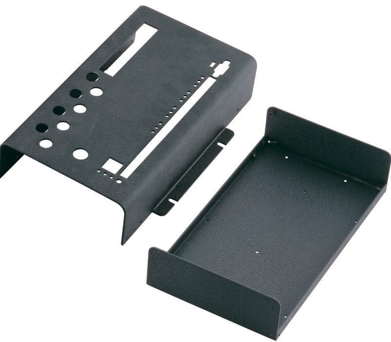 Black Powder Coating Hardware Stamping with 0.02mm Tolerances and Forming Process
