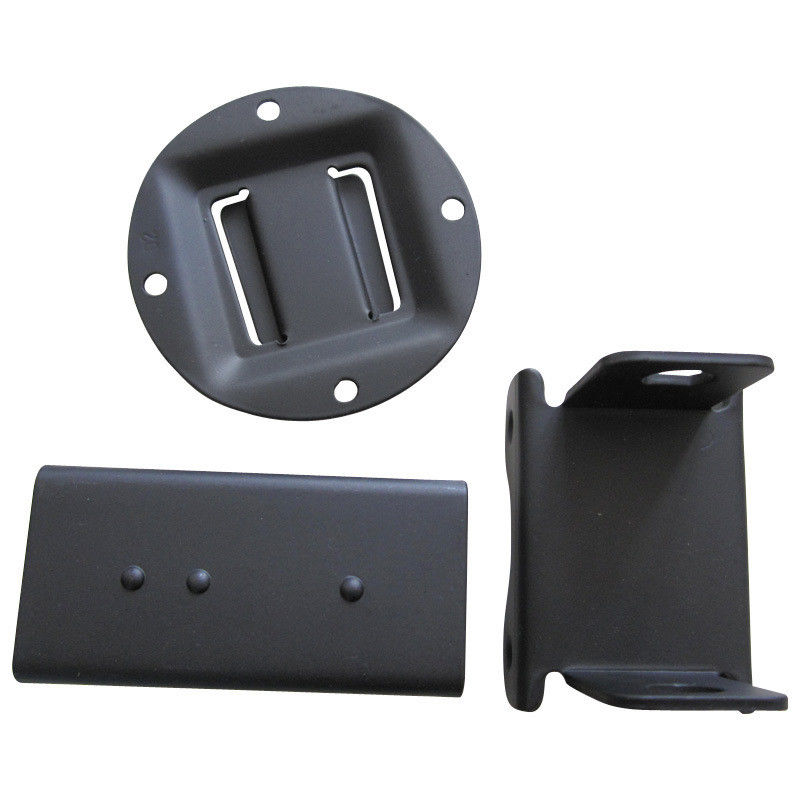 Black Powder Coating SPCC Stamping Part Simple Single Process Dies Customized Mould