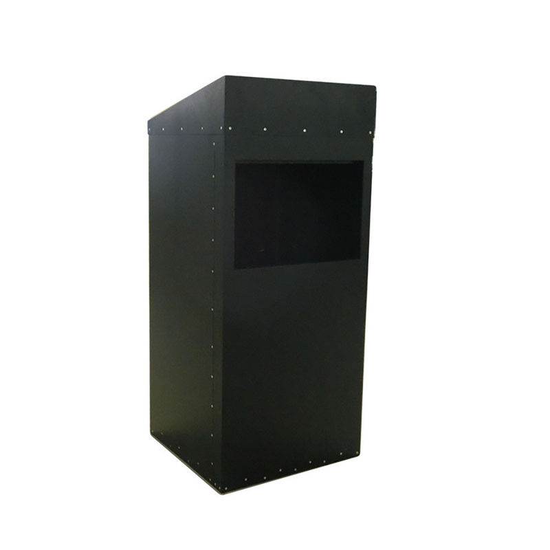 CE Certified Sheet Metal Enclosure Metal Stamping Parts Black Powder Coated Condition