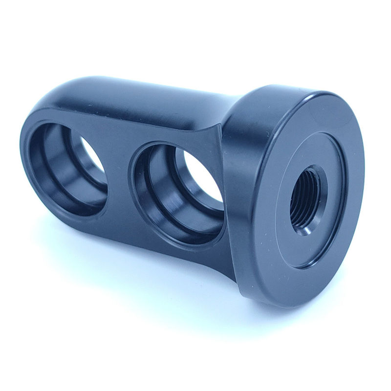 Custom Precision CNC Machining Anodizing Black Aluminum Parts with Black Powder Coating
